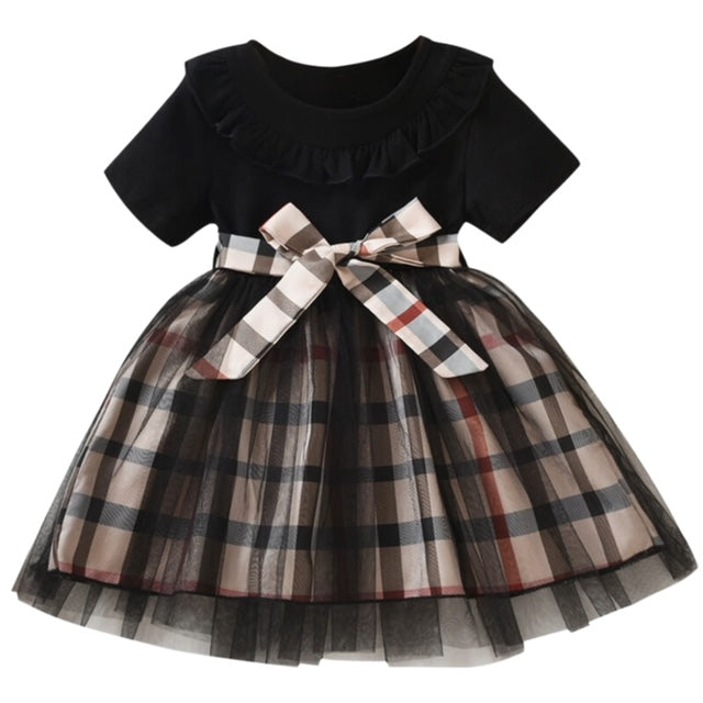 House Check Tulle Dress